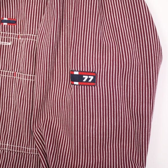 Vintage Bugle Boy Mens Medium 77 Striped Button Down Shirt - Picture 5 of 6